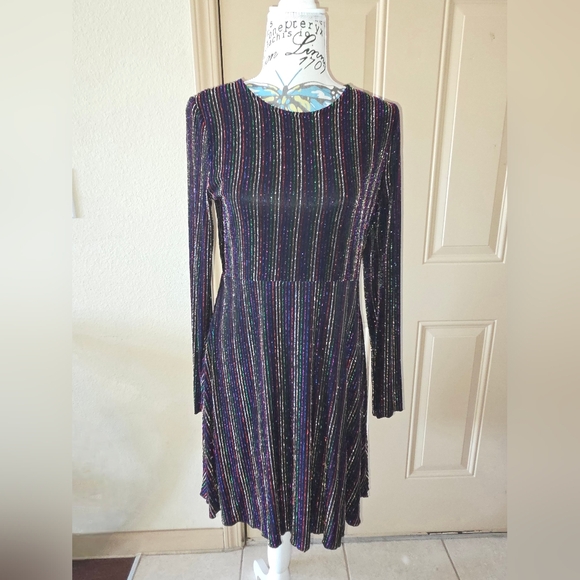 Zara Dresses & Skirts - NWT Zara Multicolor Striped Long Sleeve Dress